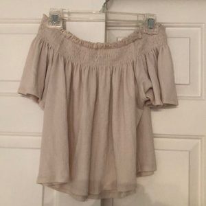 Off the shoulder shirt